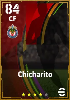 Chicharito eFootball 2026 player card — 84 OVR CF