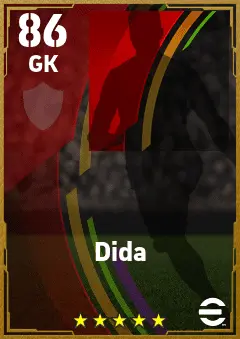 Dida eFootball 2026 player card — 86 OVR GK