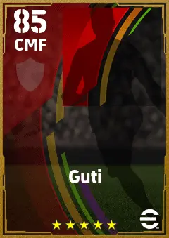 Guti eFootball 2026 player card — 85 OVR CMF