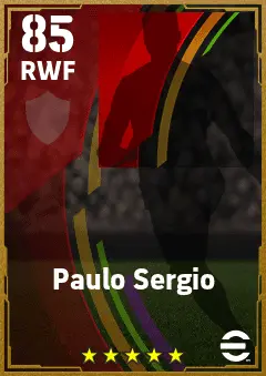 Paulo Sergio eFootball 2026 player card — 85 OVR RWF