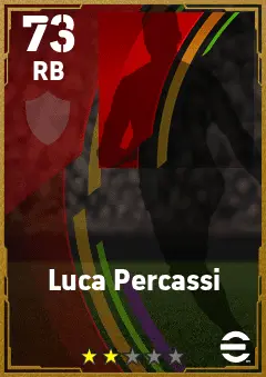 Luca Percassi eFootball 2026 player card — 73 OVR RB