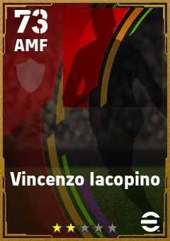Vincenzo Iacopino eFootball 2026 player card — 73 OVR AMF