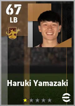 Haruki Yamazaki eFootball 2026 player card — 67 OVR LB
