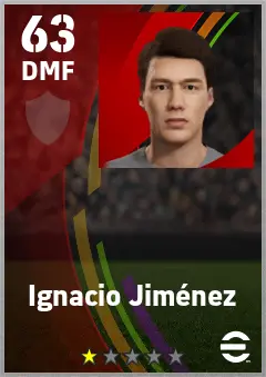 Ignacio Jimenez eFootball 2026 player card — 63 OVR DMF