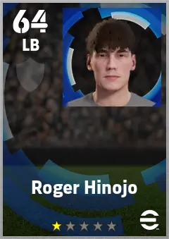 Roger Hinojo eFootball 2026 player card — 64 OVR LB