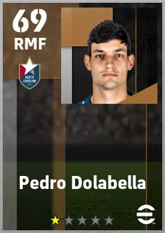 Pedro Dolabella eFootball 2026 player card — 69 OVR RMF