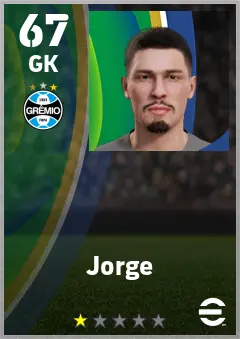 Jorge eFootball 2026 player card — 67 OVR GK