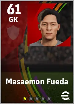 Masaemon Fueda eFootball 2026 player card — 61 OVR GK