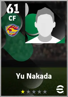 Yu Nakada eFootball 2026 player card — 61 OVR CF