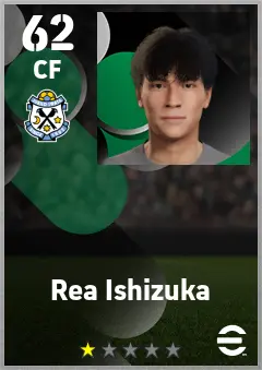 Rea Ishizuka eFootball 2026 player card — 62 OVR CF