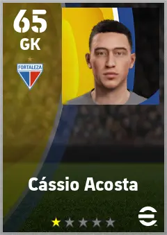 Cassio Acosta eFootball 2026 player card — 65 OVR GK