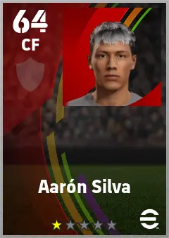Aaron Silva eFootball 2026 player card — 64 OVR CF