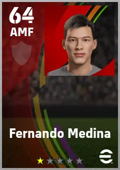 Fernando Medina eFootball 2026 player card — 64 OVR AMF