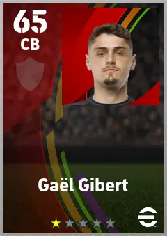 Gael Gibert eFootball 2026 player card — 65 OVR CB