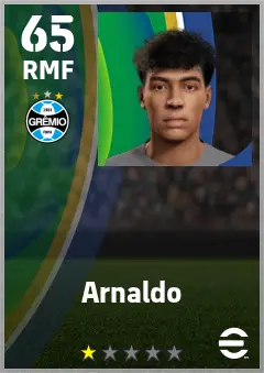 Arnaldo eFootball 2026 player card — 65 OVR RMF