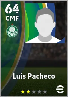 Luis Pacheco eFootball 2026 player card — 64 OVR CMF