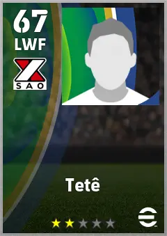 Tete eFootball 2026 player card — 67 OVR LWF