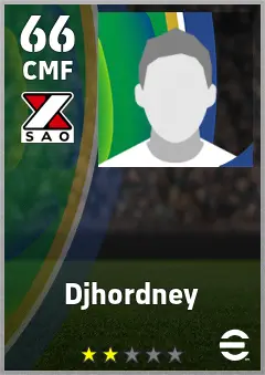 Djhordney eFootball 2026 player card — 66 OVR CMF