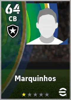 Marquinhos eFootball 2026 player card — 64 OVR CB