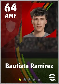 Bautista Ramirez eFootball 2026 player card — 64 OVR AMF