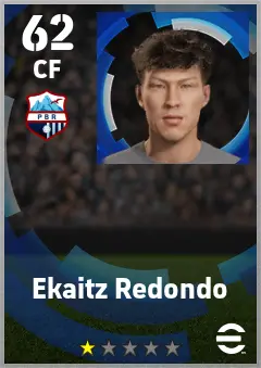 Ekaitz Redondo eFootball 2026 player card — 62 OVR CF