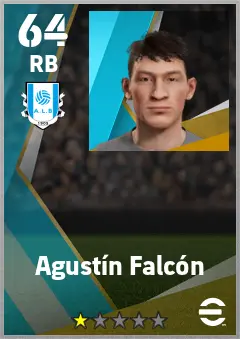 Agustin Falcon eFootball 2026 player card — 64 OVR RB