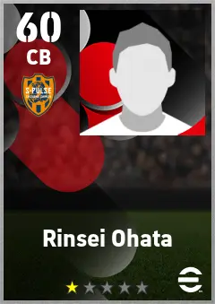Rinsei Ohata eFootball 2026 player card — 60 OVR CB
