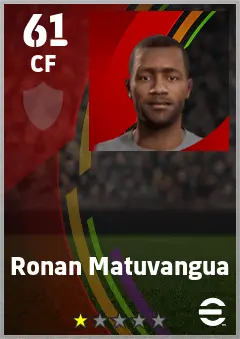 Ronan Matuvangua eFootball 2026 player card — 61 OVR CF