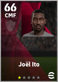 Joel Ito eFootball 2026 player card — 66 OVR CMF