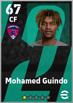 Mohamed Guindo eFootball 2026 player card — 67 OVR CF