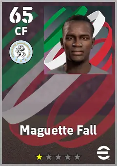Maguette Fall eFootball 2026 player card, 65 OVR CF