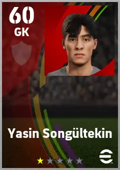 Yasin Songultekin eFootball 2026 player card — 60 OVR GK