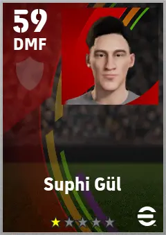 Suphi Gul eFootball 2026 player card — 59 OVR DMF