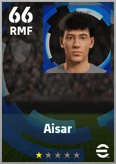 Aisar eFootball 2026 player card — 66 OVR RMF