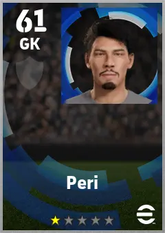 Peri eFootball 2026 player card — 61 OVR GK