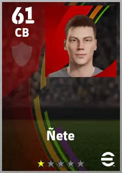 Nete eFootball 2026 player card — 61 OVR CB