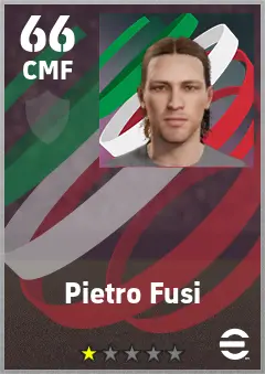 Pietro Fusi eFootball 2026 player card — 66 OVR CMF