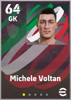 Michele Voltan eFootball 2026 player card — 64 OVR GK