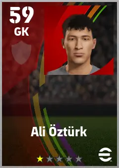 Ali Ozturk eFootball 2026 player card — 59 OVR GK