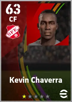 Kevin Chaverra eFootball 2026 player card — 63 OVR CF