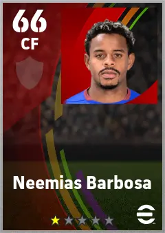 Neemias Barbosa eFootball 2026 player card — 66 OVR CF
