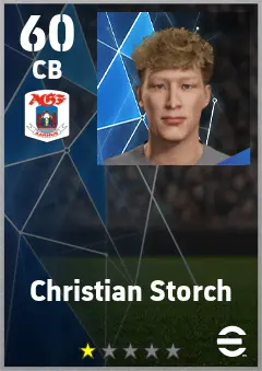 Christian Storch eFootball 2026 player card — 60 OVR CB