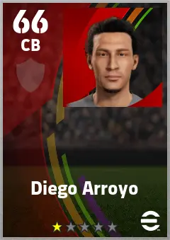 Diego Arroyo eFootball 2026 player card — 66 OVR CB