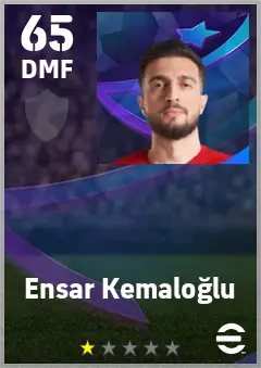 Ensar Kemaloglu eFootball 2026 player card — 65 OVR DMF