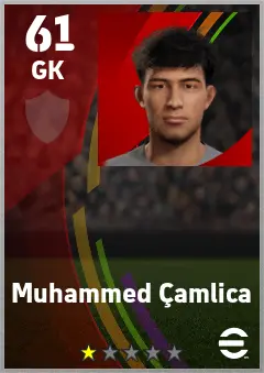 Muhammed Camlica eFootball 2026 player card — 61 OVR GK