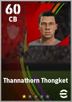 Thannathorn Thongket eFootball 2026 player card — 60 OVR CB