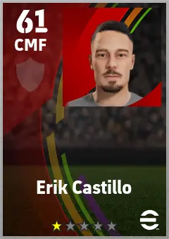 Erik Castillo eFootball 2026 player card — 61 OVR CMF