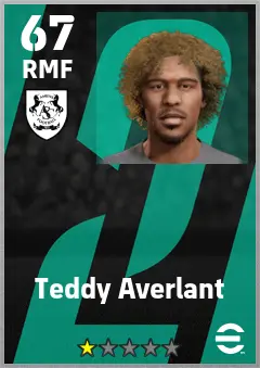 Teddy Averlant eFootball 2026 player card — 67 OVR RMF