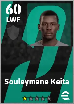 Souleymane Keita eFootball 2026 player card — 60 OVR LWF