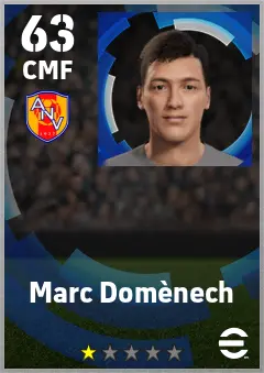 Marc Domenech eFootball 2026 player card — 63 OVR CMF